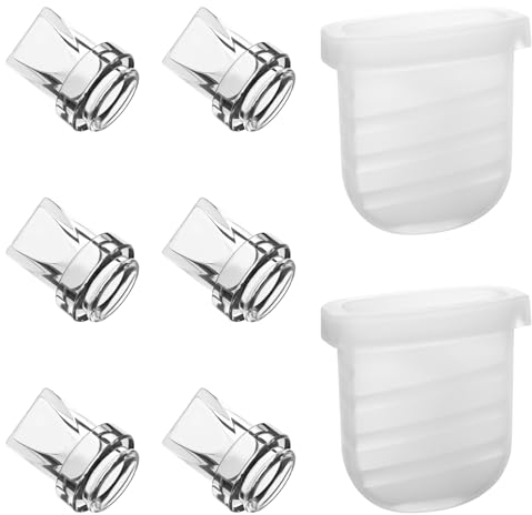 Milchpumpe Zum Stillen, Tragbare Muttermilchpumpe aus Silikon mit 6stk Entenschnabelventil Und 2stk Silikonmembran Tragbare Weiche Stillpumpe für NCVI Zooawa Nuliie S32