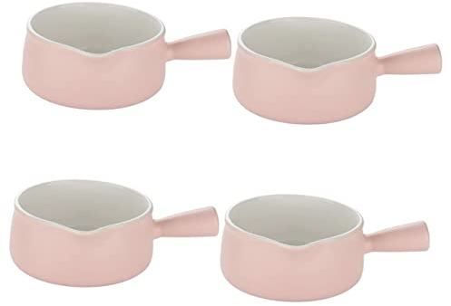 Casserole avec Couvercle Braising Pan with Lid Babyfood 4pcs Français Oignon Bol Four Petite Mini Casserole Enfants Nourriture Marmite Polyvalente Ragoût Ménage Pot Assaisonnement