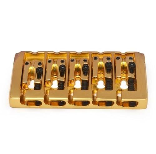 Gitarrenbrücken-Bausatz Bassgitarren-Zubehör, Stegmontage, Ersatz Für Gitarrensteg, Vintage(Gold)