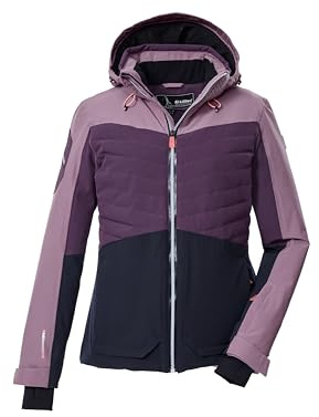 Killtec Damen Ksw 30 Wmn Ski Jckt Skijacke/Funktionsjacke mit abzippbarer Kapuze und Schneefang