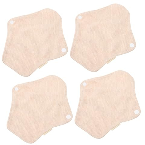 TOVINANNA 4piezas Almohadillas De Sanitaria Reutilizables De Menstruales Ecológicos Absorbentes y Lavables Para Mujeres