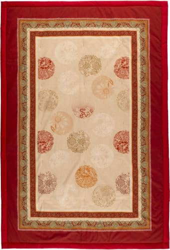 Bassetti Florence Plaid aus 100% Baumwolle in der Farbe ROT R1, Maße: 155x220 cm - 9333437