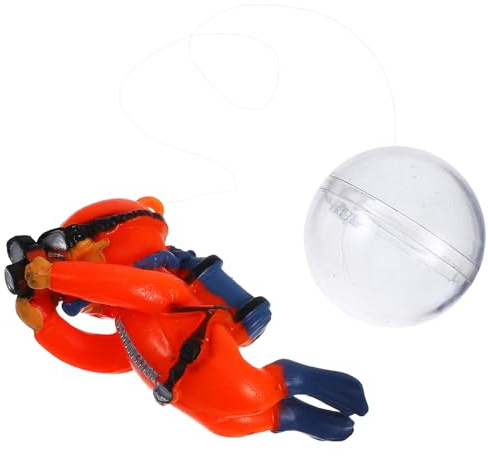 DIKACA Aquarium Deko Taucher Figur aus Langlebigem PVC Schwimmende Kleine Taucher Dekoration für Kreative Aquarien Szenen Sichere Fischbecken Ornamente für Stilvolle Unterwasserwelten