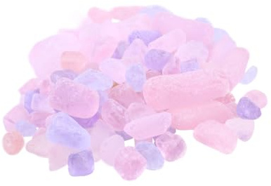 PLAFOPE Galets de Cristal Naturels Rose Violet 500 G, Gravier Roulé Décoratif pour Aquarium D’intérieur, Substrat pour Poissons, Pierres Roulées Résistantes et Faciles à Nettoyer
