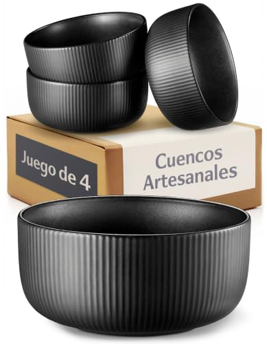 Cosumy Cuencos Ceramica Set 4-700ml Bowl Desayuno - Bol Aperitivos