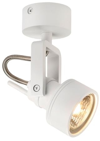 SLV INDA SPOT GU10 Wand- und Deckenleuchte, mattweiss, max. 50W
