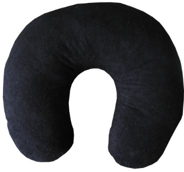 Natalia Spzoo Reisekissen Nackenhörnchen – Ideal für Reisen und Entspannung, Ergonomisches Design, Waschbar Schwarz