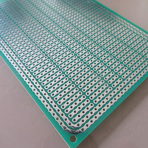 2stk 8x11cm 3-5er Joint Hole Fiberglass FR4 Punktraster Lochraster Platine Streifenraster DIY Platine Veroboard Stripboard Prototype Paper PCB Leiterplatte KITs Experiment DIY Circuit Board…
