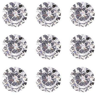 Craftdady Zirkonia-Cabochons, klare, lose facettierte Strass-Cabochons für Ohrringe, Armbänder, Anhänger, Schmuck, Bastel- und Kunsthandwerkprojekte, 50 Stück, 3 mm