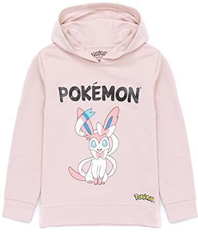 Pokémon Hoodie Girls Enfants Game Cadeaux Sylveon Lilac Jumper Pullover 9-10 Ans