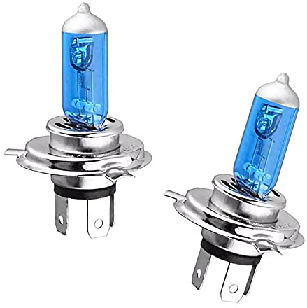 2x Super Weiß H4 100/90W 24V P43t Original Jurmann Trade Xenon Look 6000K Halogen Ersatz LKW Lampe Top Qualität