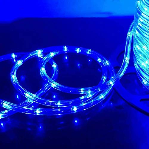 Lospitch Tubo luminoso LED da 20 m, per esterni, IP20, colore blu, 480 LED, controller nero con funzione di memoria per decorazioni, feste, feste, matrimoni, giardini