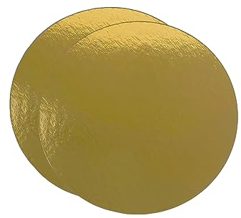 Be Your Packer 10er-Set Tortenunterlage Runde 15cm | Cake Board | Tortenböden | Karton Gold 1 mm Dicke | Tortenplatte | Kuchenplatte Cakeboard für Torten Kuchen Geburtstag und Süßigkeiten