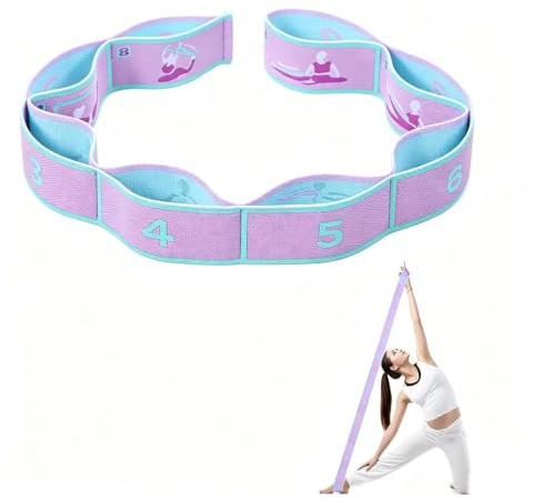 Armastuse Bande de Yoga Élastique Bandes de Résistance 8 Anneaux Élastique Fitness Bandes de Yoga Élastique Pilates Stretching Sangle De Sport
