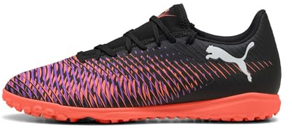 PUMA Unisex Future 8 Play Tt Fussballschuh, Puma Black Puma White Glowing Red, 45 EU