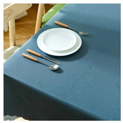 BCughia Tischdecke 60x60 Quadratisch, Tischdecke Abwaschbar Couchtisch PVC Einfarbig Tischtuch für Indoor, Outdoor, Essen, Küche, Cyan