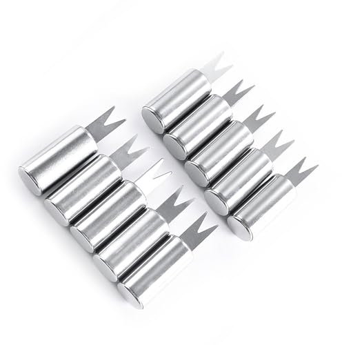 Corn Cob Holder Stainless Steel for Corn on the Cob Skewers Fruit Food Forks Prongs for Outdoor Cooking BBQ Kitchen Work Stuff Silver Pack of 10