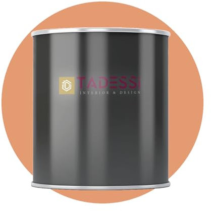 Tadessi Pintura interior naranja – ocre – pintura de pared lavable mate – pintura de emulsión – poco olor y sin disolventes – envase de 2,5 litros