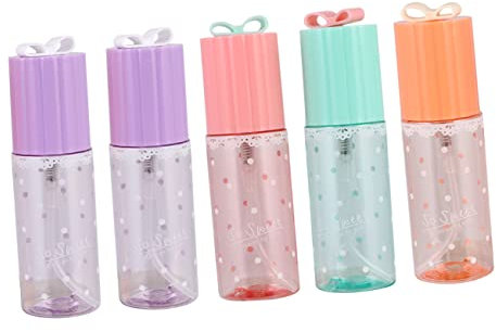Ipetboom Botellas Rociadoras De Niebla Fina De 35 Ml De Encaje Moderno Ligeras De Plástico Rellenables Para Maquillaje Productos De Belleza Color Aleatorio.