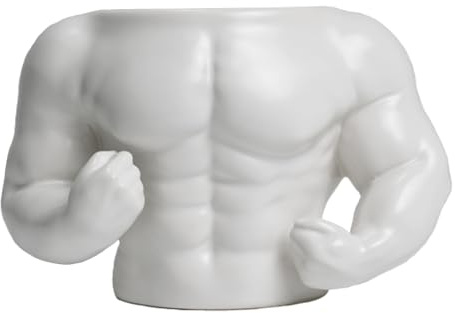 Bibykivn Taza de café de cerámica con asa - Taza 3D con forma de cuerpo humano, Taza de expreso artística y creativa, Taza de té decorativa única, Ideal para regalos y uso diario (D, Blanco)