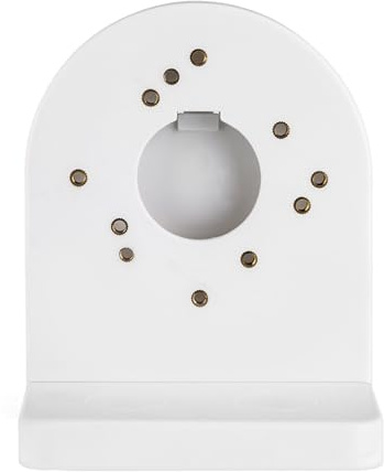Greensen Kamera-Halterung, L-förmige Dome-Kamera-Halterung Wandhalterung für Überwachungskameras mit Enthaltenen Schrauben Weiß ABS-Kunststoff 12,7 X 10,4 cm