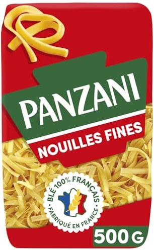 Nouilles fines 500g — Blé dur de qualité supérieure, origine France, idéal pour vos recettes asiatiques et sautées - Lot de 4