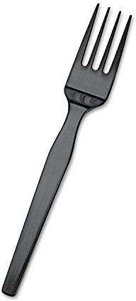 Dixie SmartStock Cutlery Dispenser Fork Refills - 960/Carton - Plastic - Black