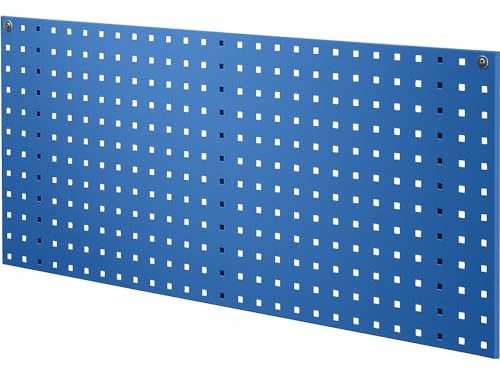 eurokraft pro | Lochplatte für Werkzeughalter | Länge 1029 mm, enzianblau