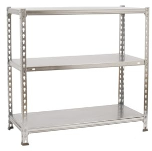 SimonRack Förvaringshylla 3 Hyllplan, 900x1000x300 mm – Garagehylla i Galvaniserat stål, 70 kg Belastning per Hyllplan - B40