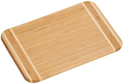Kesper Bambus Schneidebrett 39 x 29 cm, 1,6 cm Materialstärke, FSC-Bambus, großes Frühstücksbrett aus Holz, Jausenbrett, Brotzeitbrett, Servierbrett