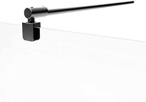 Schulte barre stabilisation noire 122cm pour douche verre 5/8mm recoupable