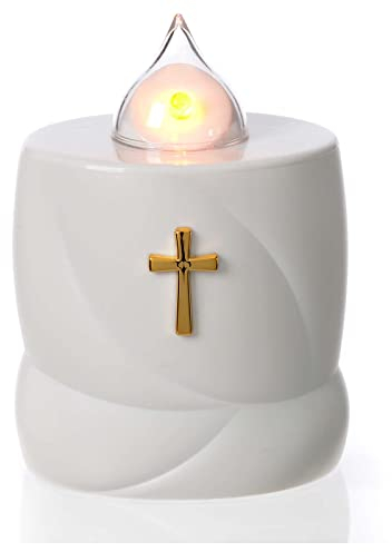 Holyart Lumino Lumada Bianco Croce Fiamma Gialla Reale