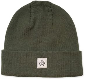 Band of Rascals Barnmössa basic beanie mössa barn av ekologisk bomull, OLIV, One size