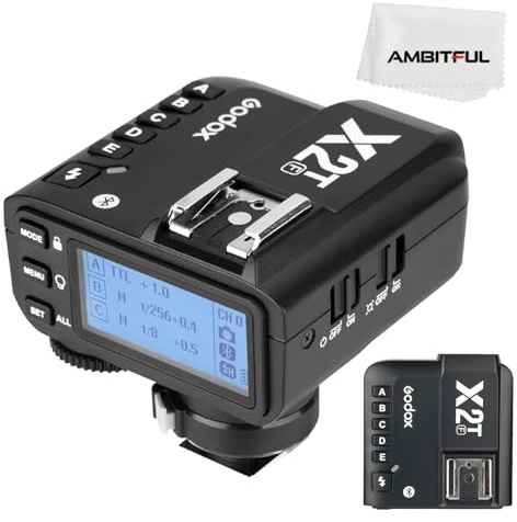 Godox X2T-F TTL 2.4G Wireless Flash Trigger for Fuji, Bluetooth Connection, 1/8000s HSS, TCM Function, 5 Separate Group Buttons, 3 Function Button for Quick Setting for Fuji Camera
