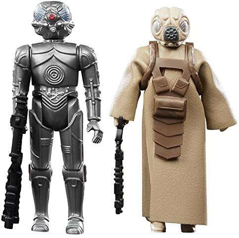 STAR WARS Retro Collection 4-LOM & Zuckuss, 2er-Pack, The Empire Strikes Back 9,5 cm Sammel-Actionfiguren, ab 4 Jahren