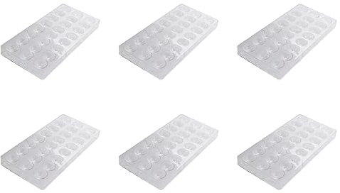 Daroplo 6X 24 Löcher Halb Schokoladen Form Polycarbonat Schokoladen Riegel Form Halb Süßigkeiten Hersteller Form Back Formen