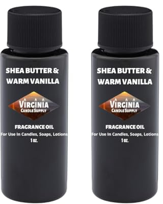 Shea Butter & Warm Vanilla Type Fragrance Oil (Our Version of The Brand Name) (2 oz Bottle) for Candle Making, Soap Making, Tart Making, Room Sprays, Lotions, Car Fresheners, Slime, Bath Bombs