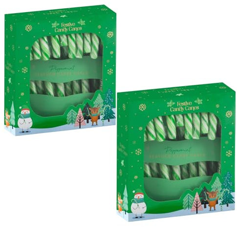 Lot de 24 bonbons festifs en sucre d'orge – Sucre d'orge aux baies d'hiver, à la menthe poivrée, décorations de sapin de Noël, bonbons de Noël, cadeaux de fête, cadeaux de Noël, station de chocolat