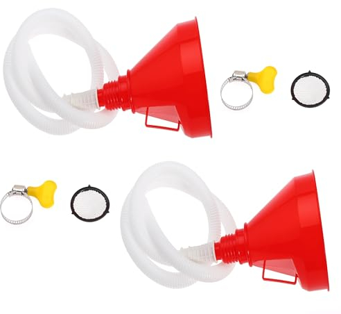 Ciweisah Entonnoir à huile à large ouverture flexible avec long tuyau pour une utilisation automobile - Entonnoir pour moteur, gaz, essence, diesel, liquide (2)