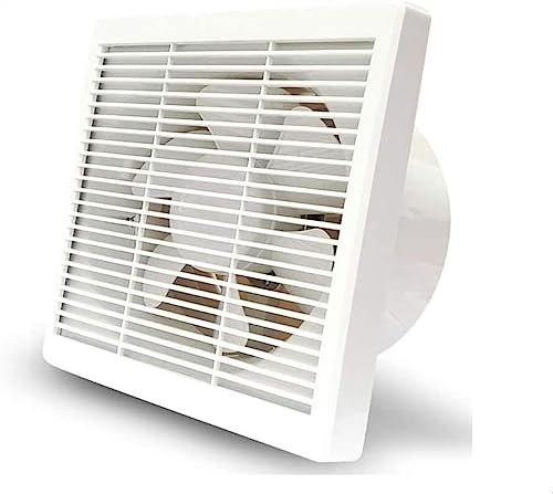 NAKEAH Ventilatore Silenzioso, Ventilatore Quadrato Bianco A Soffitto O A Parete Aspiratore da Bagno