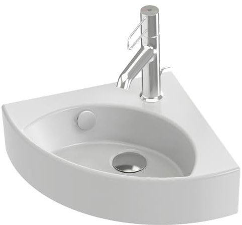JACOB DELAFON Lavabo angolare Facile pulizia e manutenzione Un foro centrale per rubinetteria ODÉON RIVE GAUCHE EGP112-00