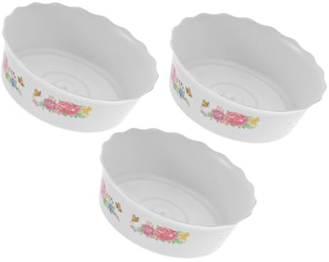 TINEASUR 3pièces Pot De Fleurs Plastique Jardinière Hydroponique Pot De Fleurs Décoratif pour Maison Bol De Plantation De