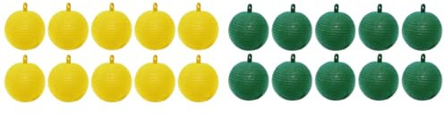 WMFASBAG 10 Stück Fruchtfliegenfallen-Ball, Fliegende Insektenfallen, Ball for drinnen und draußen (gelb)