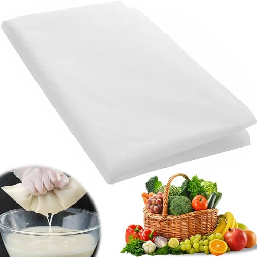 SZSMW Saftbeutel - Presstuch füR Obstpresse - Presstuch - 40cm*4m Geeignet füR Wein, Saft, Sojamilch, Filtration, Aber Auch füR Kleidung, Braubeutel, Filterbeutel und Heimtextilien