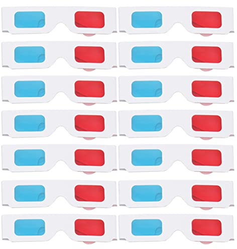 BELLIFFY Lunettes 3d Anaglyphes En Carton Rouge Et Bleu 50 Pcs Pour Films Et Photos