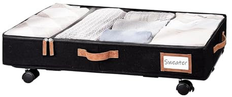Unter dem Bett Aufbewahrungs-Rad – Unter dem Bett Organizer | Bettschubladen Mit Rollen, Aufbewahrungsschubladen Unter dem Bett, Unter dem Bett Aufbewahrungsbox Mit Transparentem Deckel, C