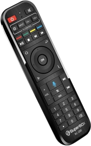 Original Super Box RC - 200 Smart Voice Remote Control Perfect Replacement for Super Box S5 Max/PRO, S6 Max/Ultra/Pro & Elite Remote Controls