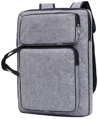 HUWOYG Kunstmappe Tasche Multifunktionale Kunst-Portfolio-Tasche, schützender Behälter mit Tragegriff, Aufbewahrungskoffer for Schul- und Outdoor-Drucke Für Artwork Lagerung