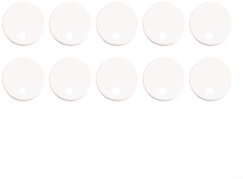 10Pcs Toilet Seat Hinge Covers Set - Plastic Decorative Cap - Waterproof Anti-Rust Screw Protectors - Fit For Various Bathroom Toilet Models(50mm)