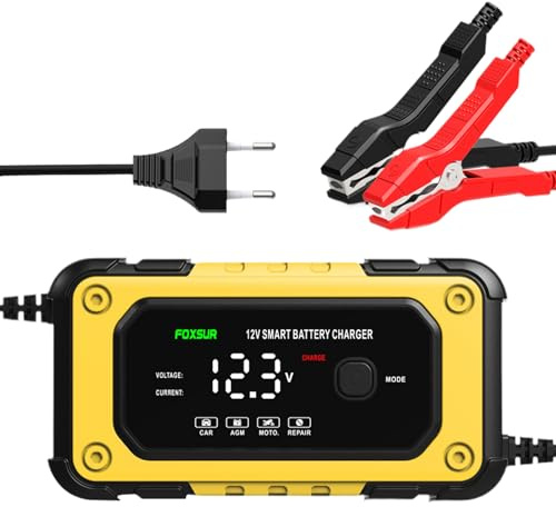 Sghtil Starthilfe für Autobatterie – leistungsstarkes Starthilfegerät, leistungsstarkes Gerät mit LCD-Display 12 V für Auto, LKW, Motorrad, Garage, Außenbereich, Notfälle im Straßenverkehr